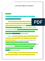 ESTRUCTURA DEL PÁRRAFO ACADÉMICO