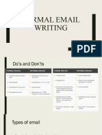 Formal Email Writing