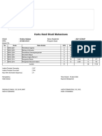 Kartu Hasil Studi Mahasiswas