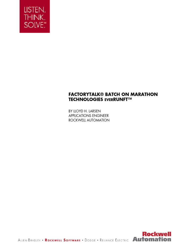 BATMTH WP001A EN P 10 2006 - Marathon Batch - WhitePaper | PDF ...