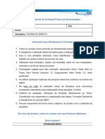 MAPA - Material de Avaliação Prática Da Aprendizagem: Acadêmico: R.A. Curso: Disciplina: TEORIA DO DIREITO