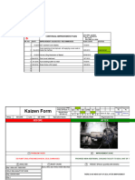 Continual Improvement Plan (Kaizen)