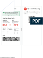 E-Boarding Pass QR Code For Bag Tags: Booking Number: REV1ME