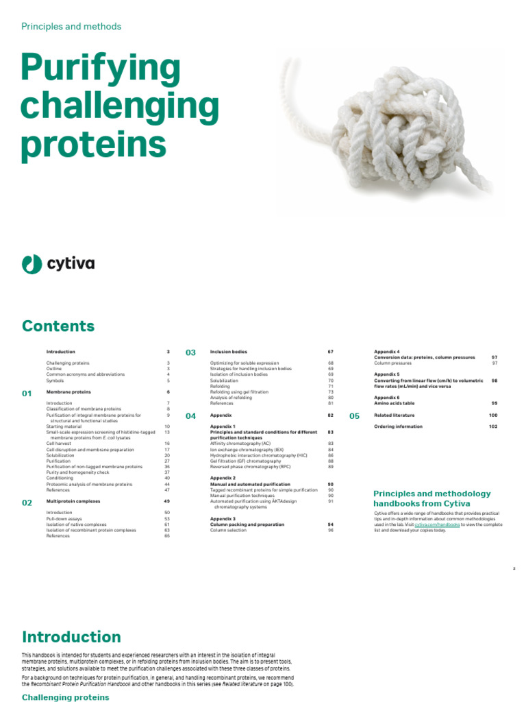 Purifying Challenging Proteins Handbook | PDF | Protein Purification ...