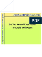 Do You Know What Foods To Avoid With Gout