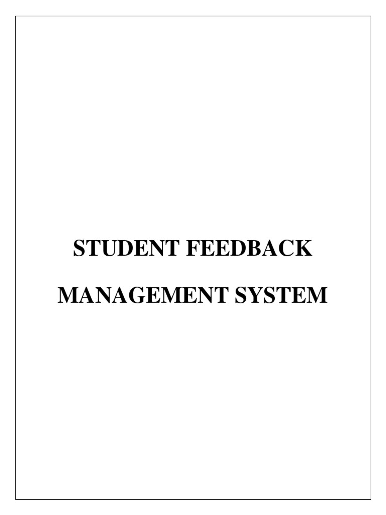 Student feedback php pdf php databases