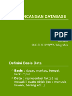 PERANCANGAN DATABASE Modul 01