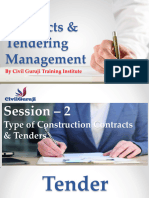 Tutorial 2 - Type of Construction Contracts - Tender