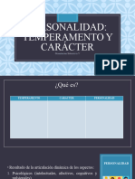 Personalidad - Temperamento y Caracter