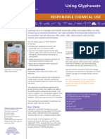 Responsible Chemical Use Using Glyphosate Fact