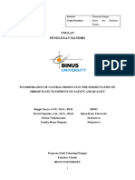 Proposal penelitian mandiri terasi