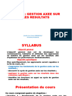 Theme: Gestion Axee Sur Les Resultats: Léandre Yves Césaire CHIDIKOFAN