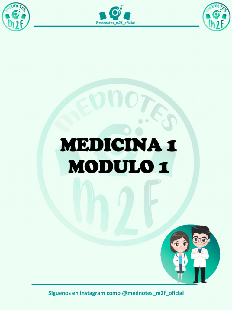 Banqueo Med 1 Modulo 1 Mednotes m2f | PDF