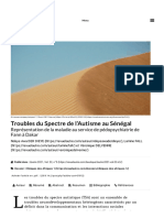 Troubles Du Spectre de L'autisme Au Sénégal - L'Autre - Cliniques, Cultures Et Sociétés