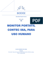 Monitor Portatil Contec 08a, para Uso Humano