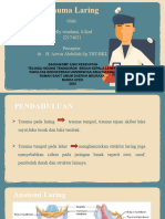 Trauma Laring: Oleh: Selly Windiani, S.Ked 22174021 Preseptor: DR - H. Azwar Abdullah, SP - THT-BKL