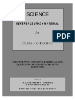 Science Class X Term II Reference Study Material