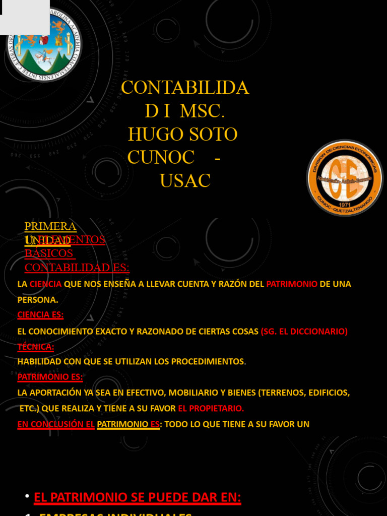 Primera Unidad Contabilidad I 2024 1 Feb Pdf Contabilidad Business