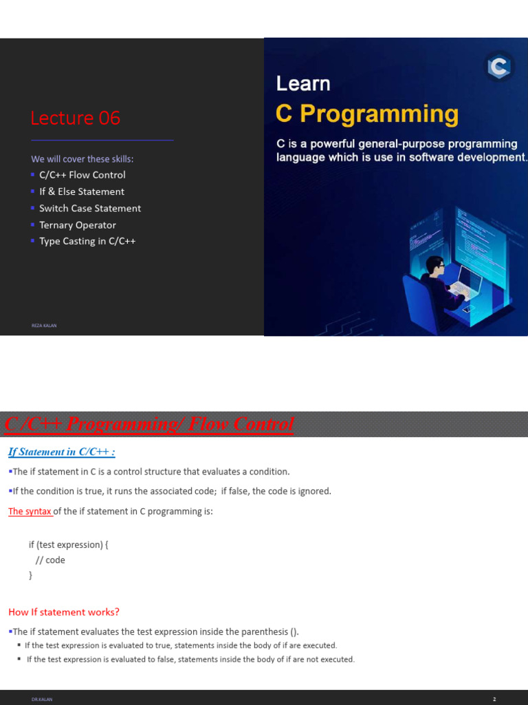 C/C++ Flow Control Essentials | PDF | C++ | Computer Programming