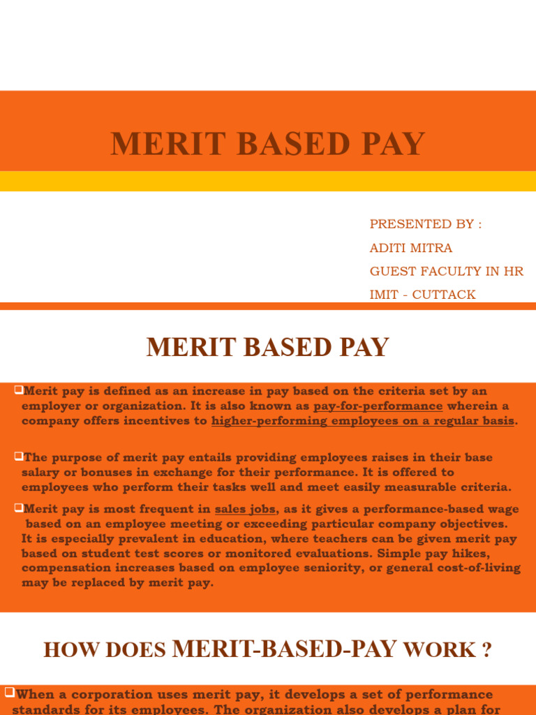 Merit Based Pay | Download Free PDF | Cost Of Living | Employment