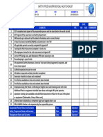 Safety and Supervisor Daily Audit Checklist