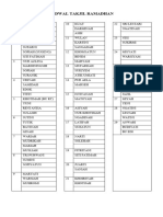 Jadwal Takjil Ramadhan Sirancah