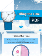 Telling Time To 5 Minute PowerPoint