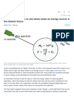 Two possible ways to use black holes as energy so…