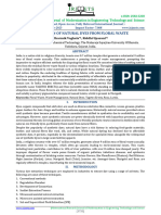 published extraction of natural dyes from floral waste