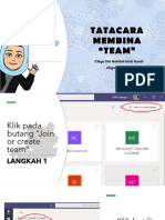 Tatacara Create Teams