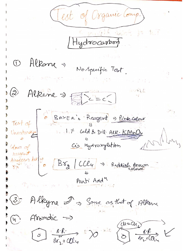 TEST FOR ORGANIC COMPOUNDS LAB REPORT visual data 7
