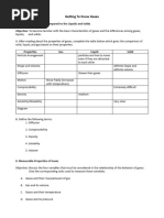 Getting To Know Gases: Worksheet 4.1