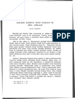Halide Edib'in Yeni Turan'ı Ve Ziya Gökalp