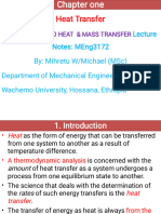 Heat Transfer Chapter One