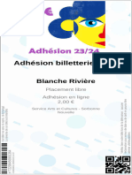 Adhésion Billetterie 23:24