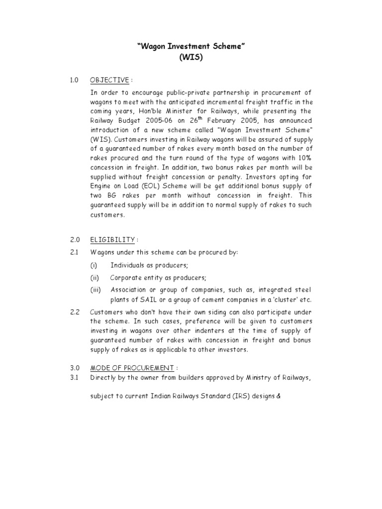 Wagon Investment Scheme PDF Arbitral Tribunal Arbitration