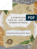 Gem 101 - Life and Works of Rizal Module 8 Khenfred Emerald B. Alaro Bped 2