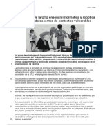 Estudiantes de la UTU ensenÌan informaÌtica... (texto, preguntas y respuestas), MAY21