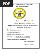 Information Processing and Management Assignment