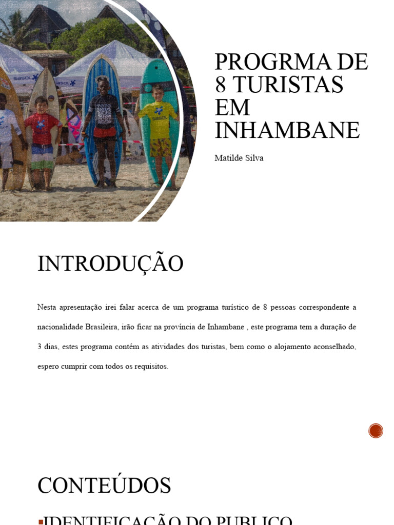 Programa Turístico de 3 Dias em Inhambane | PDF | Turismo