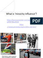 5. Minority influence and social change