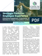 Strategic Focus On Employee Experience