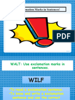 Day 2 Tuesday Types of Sentences Using Exclamation Marks