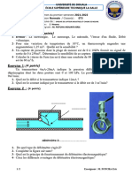 Capteurs Et Chaines de Mesures Sujet 2