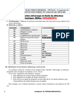 TPN 4: Détection Infrarouge Et Étude Du Détecteur Photoélectrique - Réflex