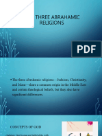 Powerpoint Presentation- The Three Abrahamic Religions (Group 3)