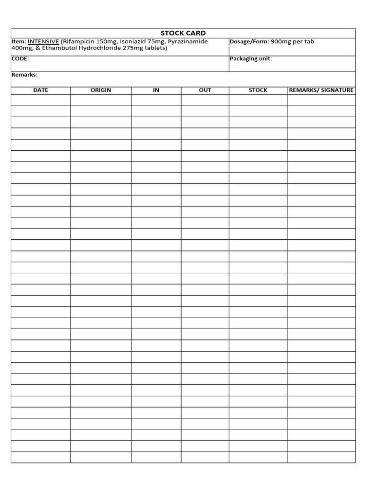 medicine-stock-card-pdf-medical-treatments-pharmacology