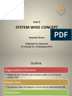 Sap01 Unit 3 - System Wide Concepts