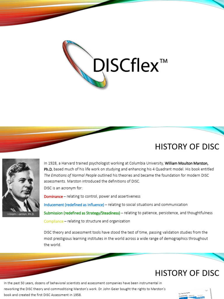 Evolution of DISC and DISCflex | PDF | Extraversion And Introversion ...