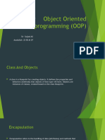Object Oriented Programming (OOP) : Sir Sajjad Ali Asadullah - 23 BS AI 07